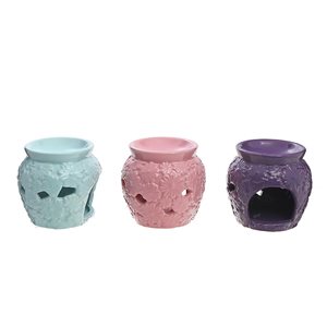 iH casadécor Daisy Pattern Ceramic Oil Warmer - Set of 3