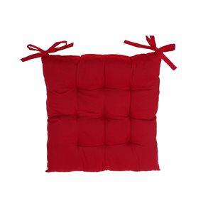 IH Casa Decor Red 18-in x 18-in Chair Cushions - Set of 2