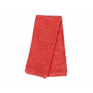 IH Casa Decor Arista 16-in x 27-in Coral Cotton Hand Towels - Set of 6
