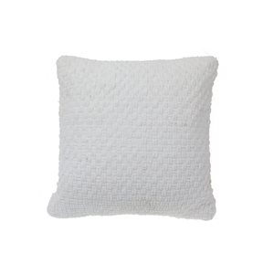 IH Casa Decor White 18-in x 18-in Square Indoor Decorative Pillows - Set of 2