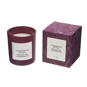 Bougies en pot iH casadécor pétales de champagnes de 7 oz, ensemble de 2