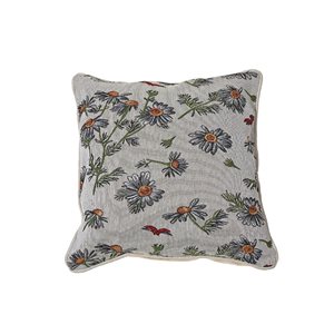 IH Casa Decor Grey 18-in x 18-in Square Indoor Decorative Pillows (Dragonfly Floral) - Set of 2