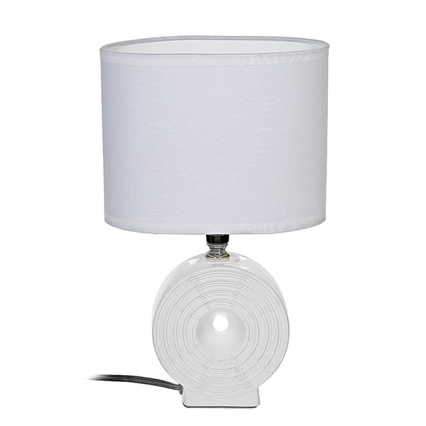 iH casadécor 12.6-in White On/Off Switch Table Lamp