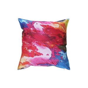 IH Casa Decor Multicolour 18-in x 18-in Square Outdoor Decorative Pillows - Set of 2
