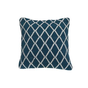 IH Casa Decor 18-in x 18-in Blue Square Indoor Decorative Pillows - Set of 2