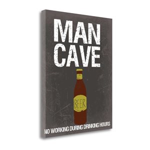 Tangletown Fine Art Frameless 26-in x 32-in Canvas Print - "Man Cave" by Katie Doucette