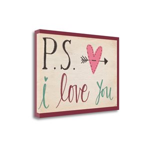 Tangletown Fine Art Frameless 26-in x 18-in Canvas Print - "P.S. I Love You" by Katie Doucette
