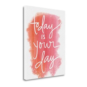 Tangletown Fine Art Frameless 32-in x 40-in Canvas Print - "Today Is Your Day" by Katie Doucette