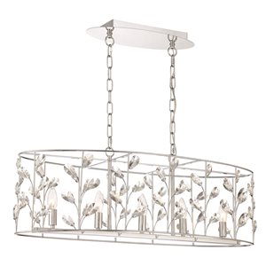 Designer Home Florian 5-Light Chrome Crystal Chandelier