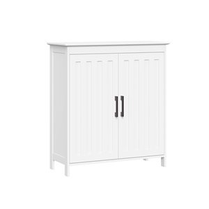RiverRidge Home Monroe 27.25-in W x 29.88-in H x 11-in D White MDF Freestanding Linen Cabinet
