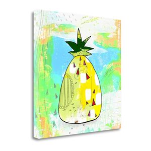 Impression sur toile «Hot Pineapple» par Sarah Ogren de Tangletown Fine Art, 20 po x 20 po