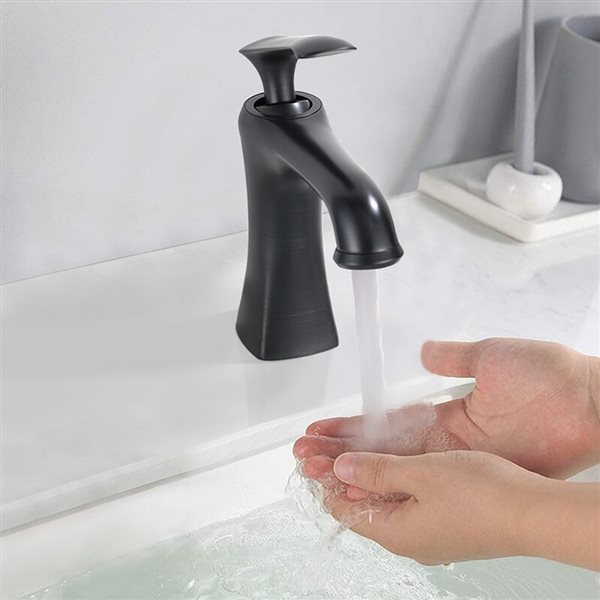 Dornberg Oil-Rubbed Bronze 1-Handle Single Hole Bathroom Sink Faucet