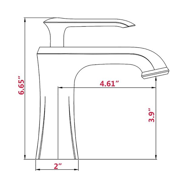 Dornberg Oil-Rubbed Bronze 1-Handle Single Hole Bathroom Sink Faucet