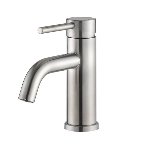 Dornberg 1-Handle Single Hole Bathroom Sink Faucet in Brushed Nickel