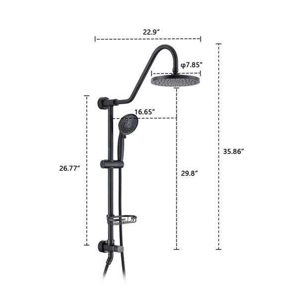 Project Source Chrome 3.5-in Shower Hand Shower Holder (0.5-ID) in