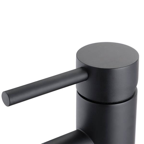 Dornberg 1-Handle Single Hole Bathroom Sink Faucet in Matte Black