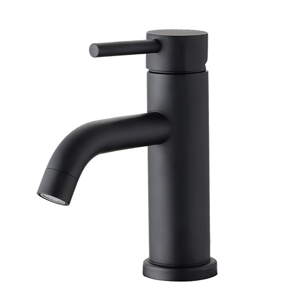 Dornberg 1-Handle Single Hole Bathroom Sink Faucet in Matte Black