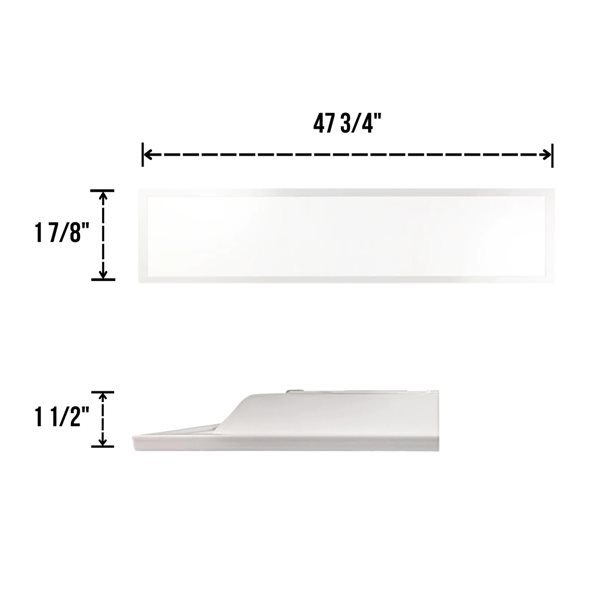 Panneaux lumineux DEL Edgelite de Leadvision à 1 ampoules 2 pi x 4