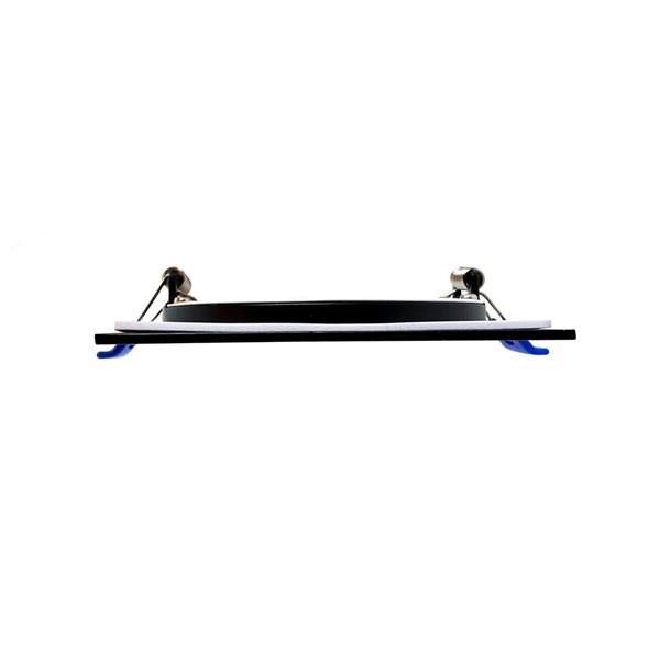 Ensemble d'éclairages encastrés DawnRay DEL à intensité variable carrés noirs de 4 po étanche à l'air IC, paquet de 10