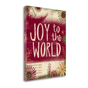 Tangletown Fine Art Joy To The World Frameless 40-in H x 32-in W Floral Canvas Print