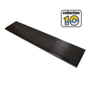 Pylex Collection 10 Black 48-in x 9 3/4-in Stair Tread