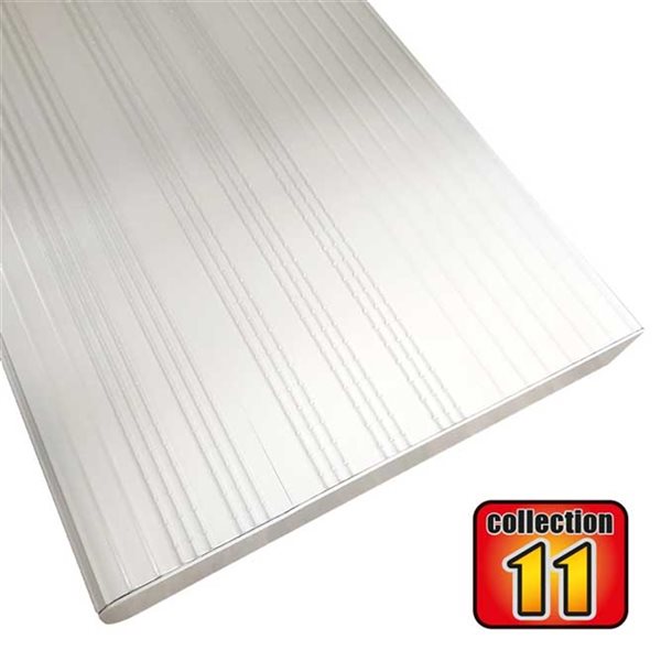 Pylex Collection 11 White 60-in x 11-in Stair Tread