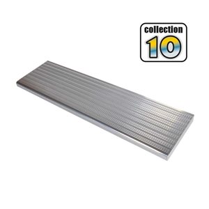 Pylex Collection 10 Silver 42-in x 9 3/4-in Stair Tread