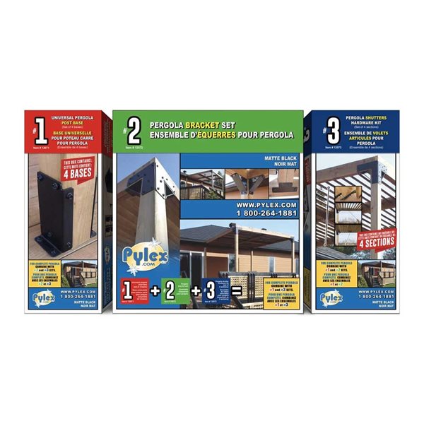 Pylex Pergola Base Hardware Kit (Kit 1)