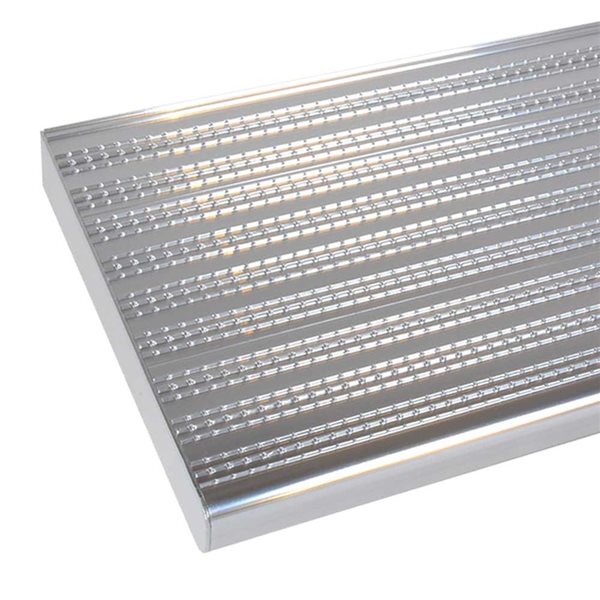 Pylex Collection 10 Silver 48-in x 9 3/4-in Stair Tread