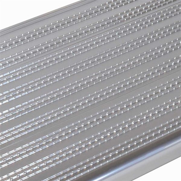 Pylex Collection 10 Silver 48-in x 9 3/4-in Stair Tread