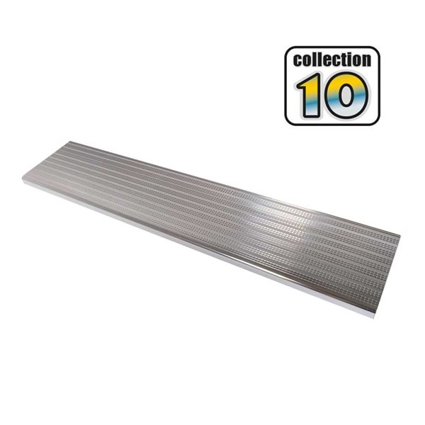 Marche d'escalier Collection 10 par Pylex argentée de 48 po x 9 3/4 po