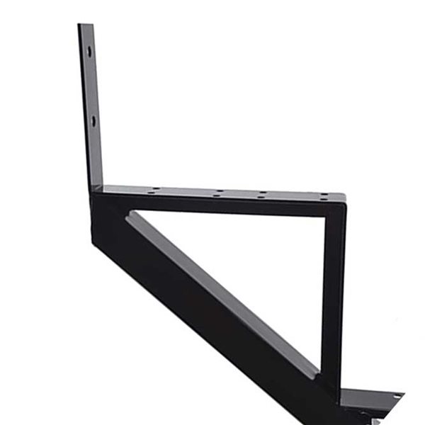 Pylex 4-Step Black Aluminum Stair Stringer - 1 riser only