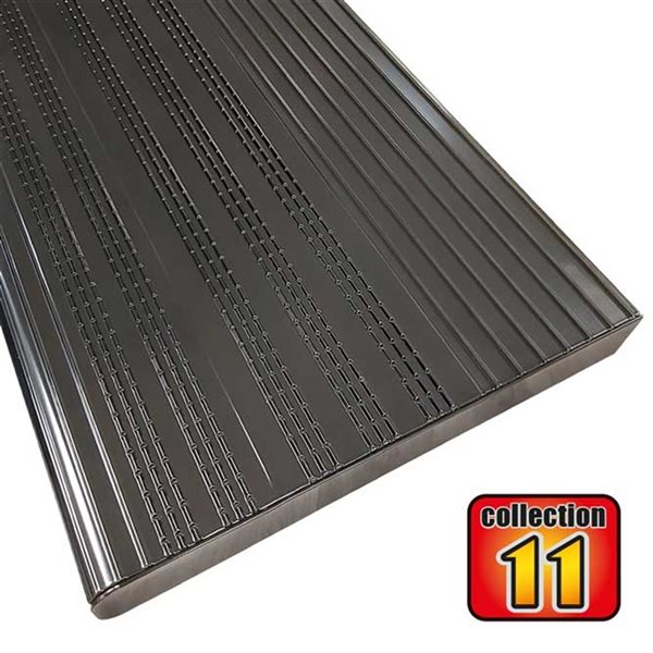 Pylex Collection 11 Black 60-in x 11-in Stair Tread