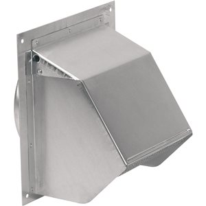 Broan-NuTone Aluminum Wall Cap for 6-in Round Duct with Backdraft Damper and Bird Screen