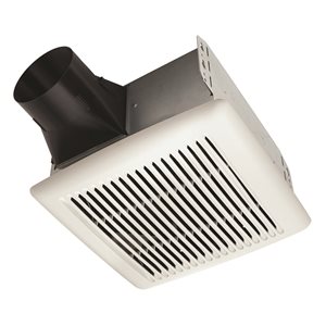 Broan Flex DC Series White Bathroom Fan with FlexFlow Technology