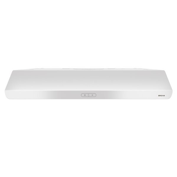 Broan Glacier 30-Inch Convertible Under-Cabinet Range Hood, 450 Max Blower CFM