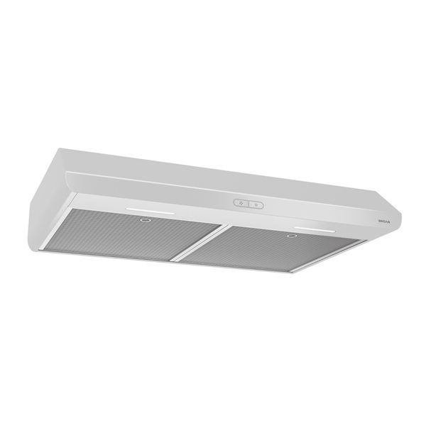 Broan Glacier 30-Inch Convertible Under-Cabinet Range Hood, 450 Max Blower CFM