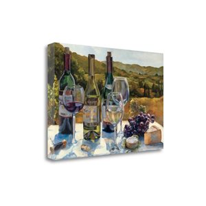 Impression sur toile "A Wine Tasting" par Marilyn Hageman de Tangletown Fine Art de 16 po h. x 24 po l.