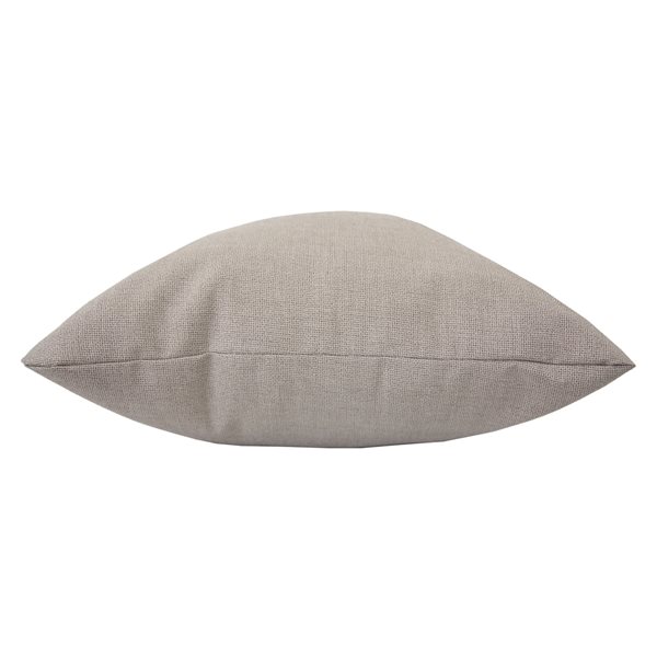 Coussin décoratif Bozanto carré beige de 20 po x 20 po