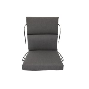 Bozanto Sunbrella Bliss Grey High Back Patio Chair Cushion