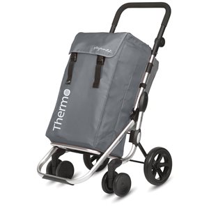 Playmarket Go Plus Grey Foldable Shopping Cart with Removable Bag
