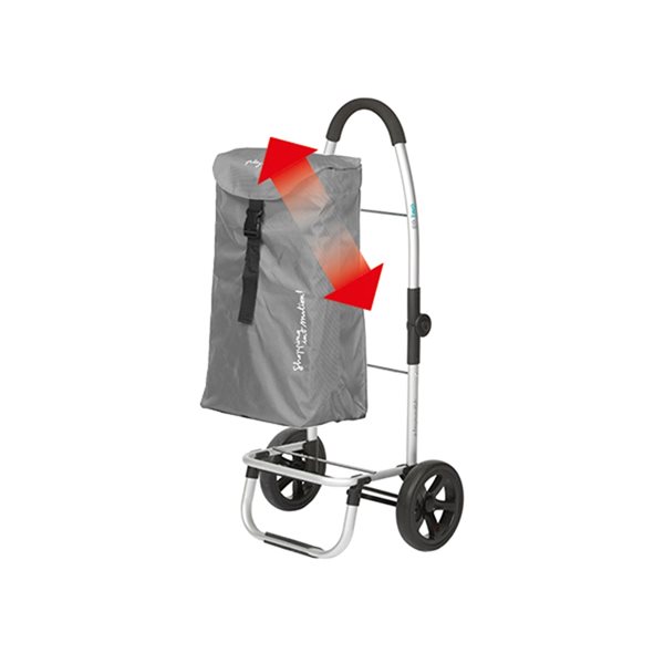 Playmarket Go Two Compact Grey Foldable Shopping Cart
