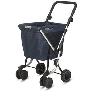 Playmarket We Go Jeans Foldable Shopping Cart with Removable Bag