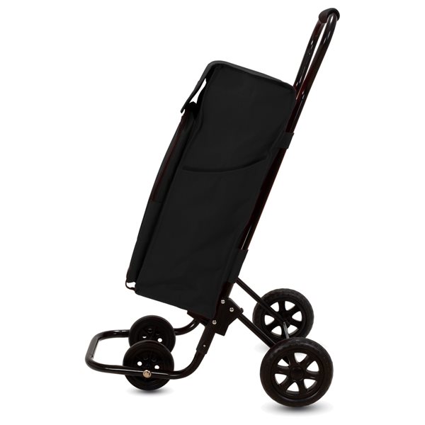 Playmarket Forzudo Duett Black 4-Wheel Shopping Cart