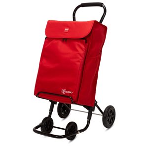 Chariot de magasinage Forzudo Duett rouge à 4 roues par Playmarket