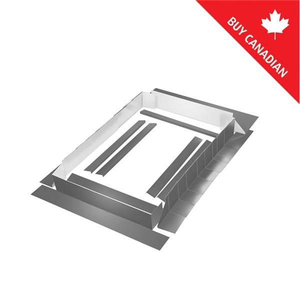 Image of Columbia Skylights | 36-In X 76-In Grey Flashing Kit For Columbia Curb Mount Skylights | Rona