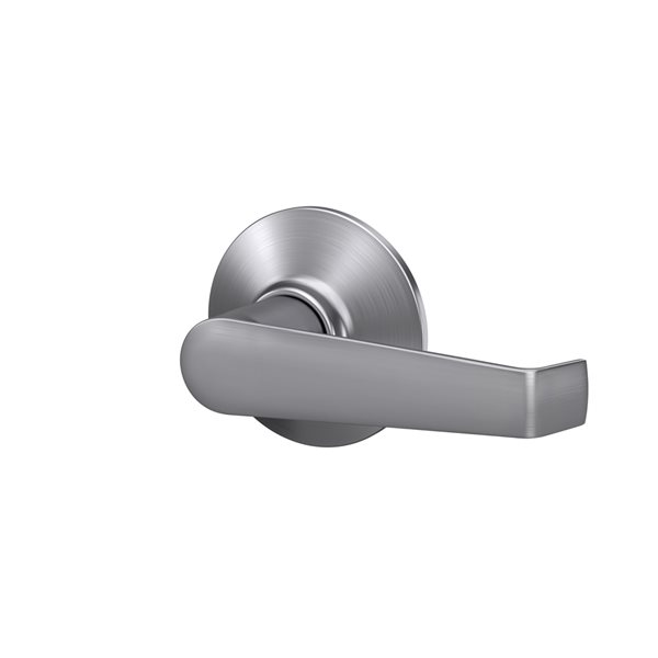 Schlage F Series Elan Satin Chrome No Deadbolt Reversible Passage Door Handle