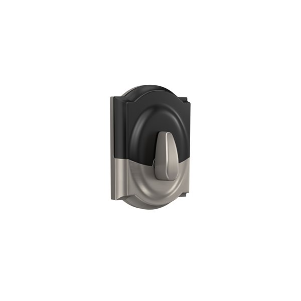 Schlage FBE Series Accent-Camelot Satin Nickel Single-Cylinder