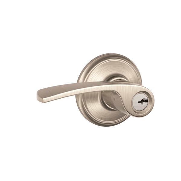 Orbit Satin Chrome Single Cylinder Deadbolt and Keyed Entry Combo Pack  Rated AAA