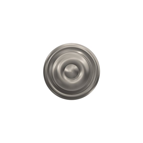 Schlage F Series Georgian Satin Nickel No Deadbolt Passage Door Knob